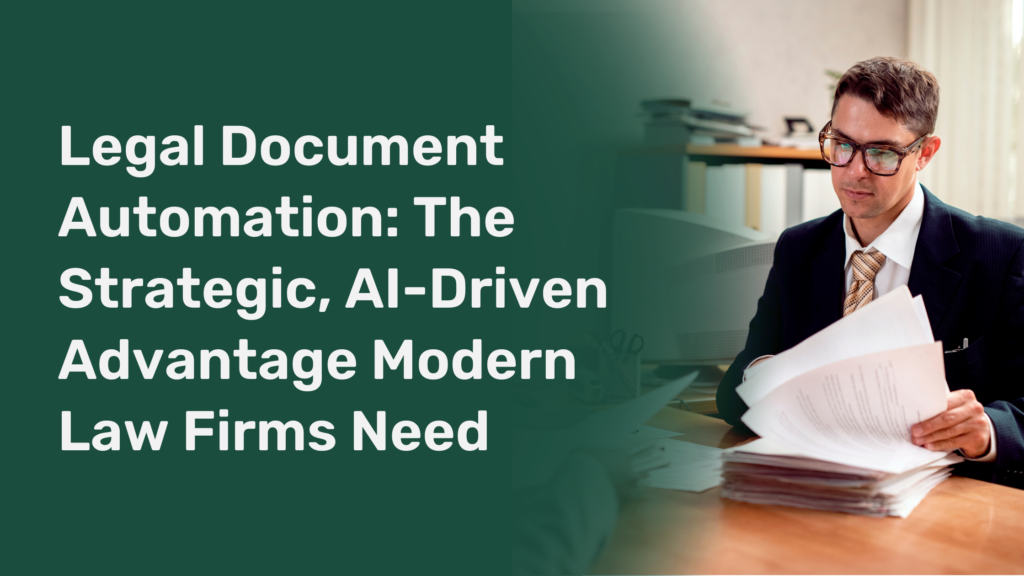 Legal Document Automation: The Strategic, AI-Driven Advantage Modern Law Firms Need