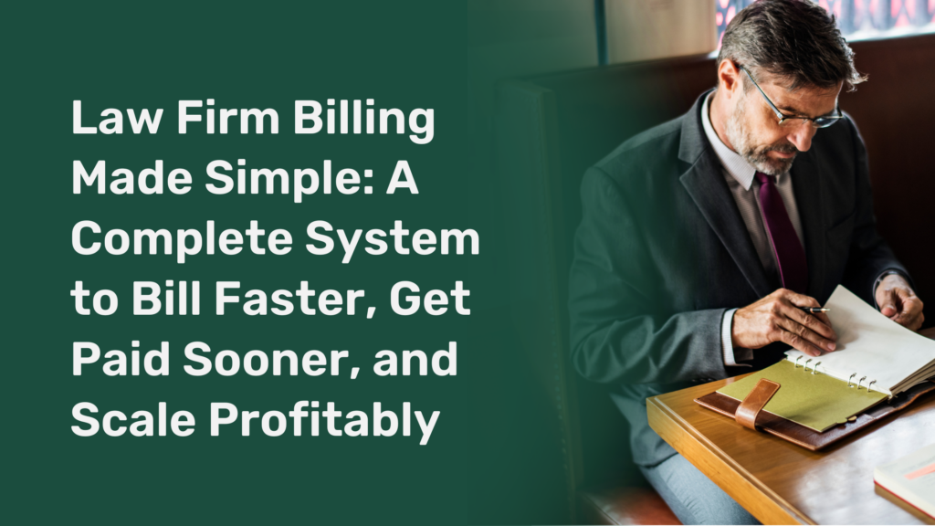 Law Firm Billing Made Simple: A Complete System to Bill Faster, Get Paid Sooner, and Scale Profitably